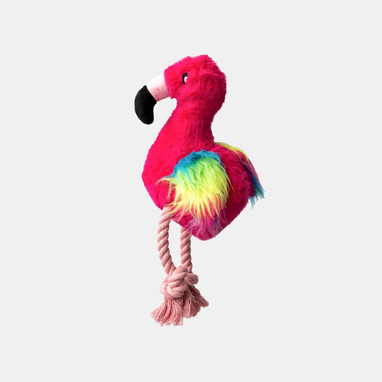 Flamingo Dog Toy Playful Paws and All